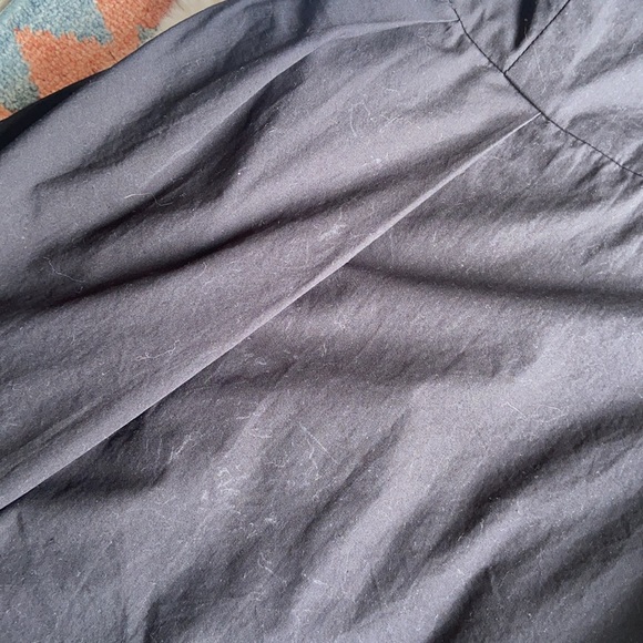 Gap black sleeveless poplin dress zip up pleated style with bike punch design 2 - Picture 13 of 14